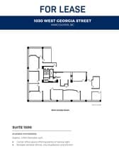1030 W Georgia St, Vancouver, BC à louer Plan d’étage- Image 1 de 1