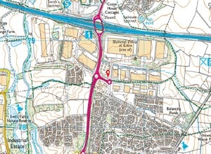 Castle Mound Way, Rugby à louer Carte- Image 2 de 2