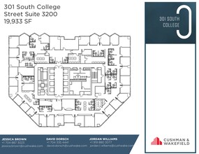 301 S College St, Charlotte, NC à louer Plan d’étage- Image 1 de 1