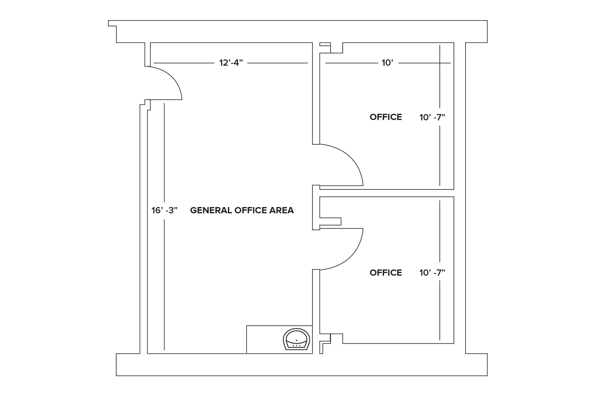245 Main St, Chester, NJ à louer Plan d’étage- Image 1 de 2