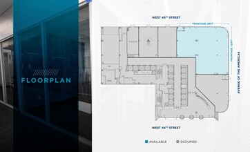 1155 Avenue of the Americas, New York, NY à louer Plan d’étage- Image 1 de 2