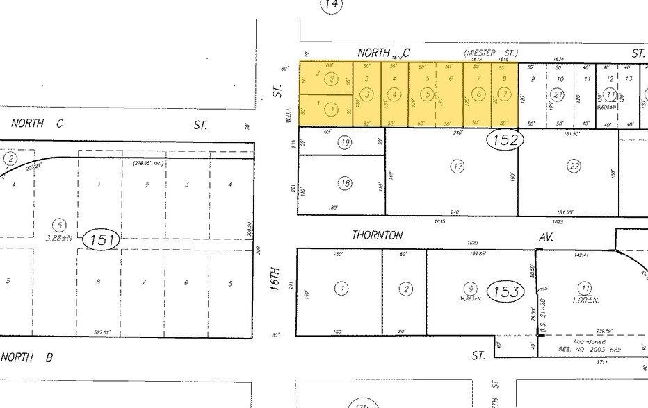 301 N 16th St, Sacramento, CA à vendre - Plan cadastral - Image 1 de 1