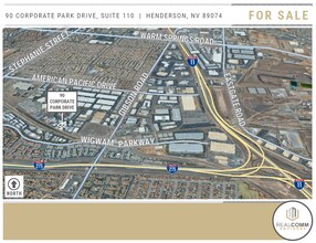 90 Corporate Park Dr, Henderson, NV - Aerial map view - Image1
