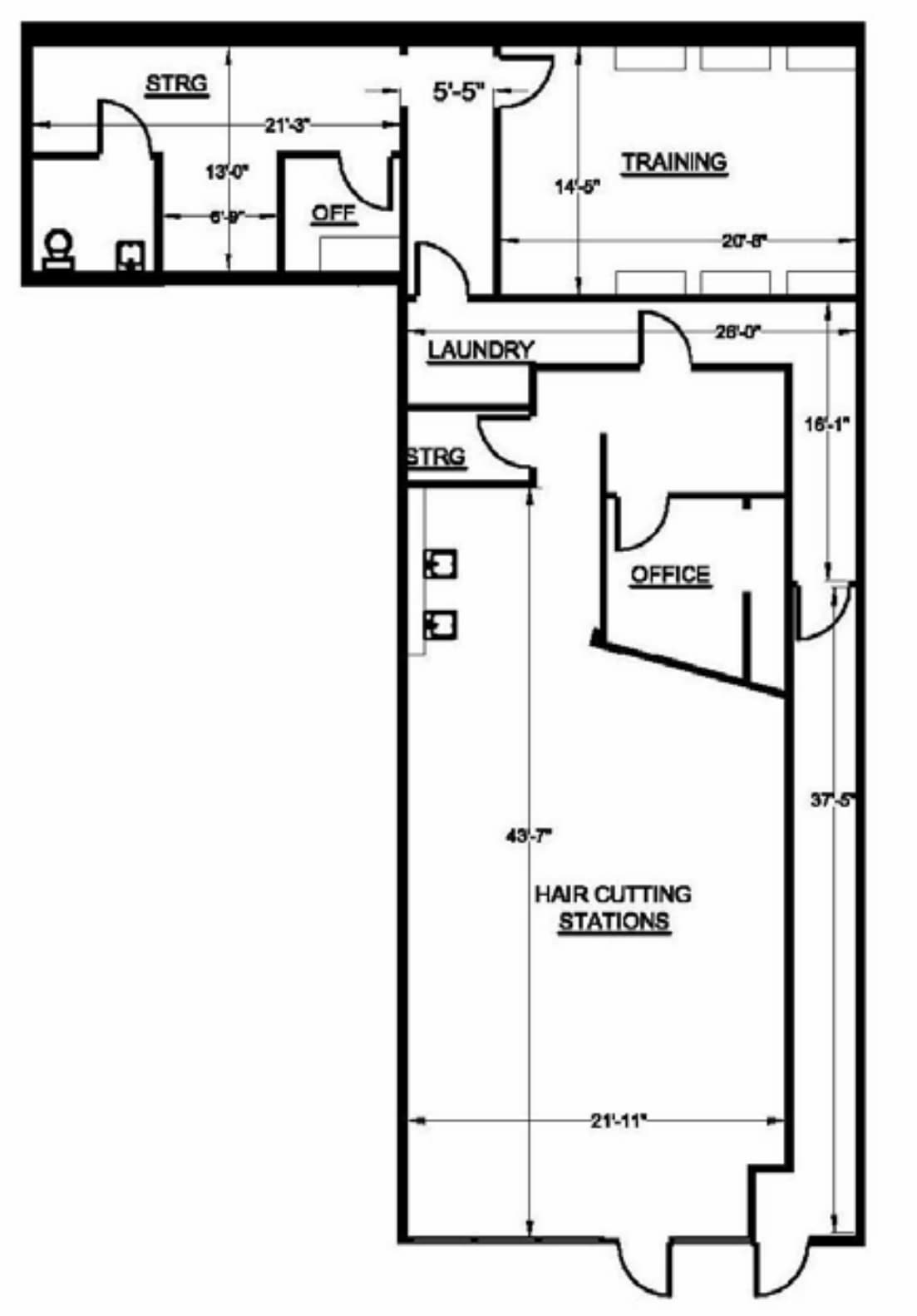 1234-1250 Howe Ave, Sacramento, CA à louer Plan d’étage- Image 1 de 2