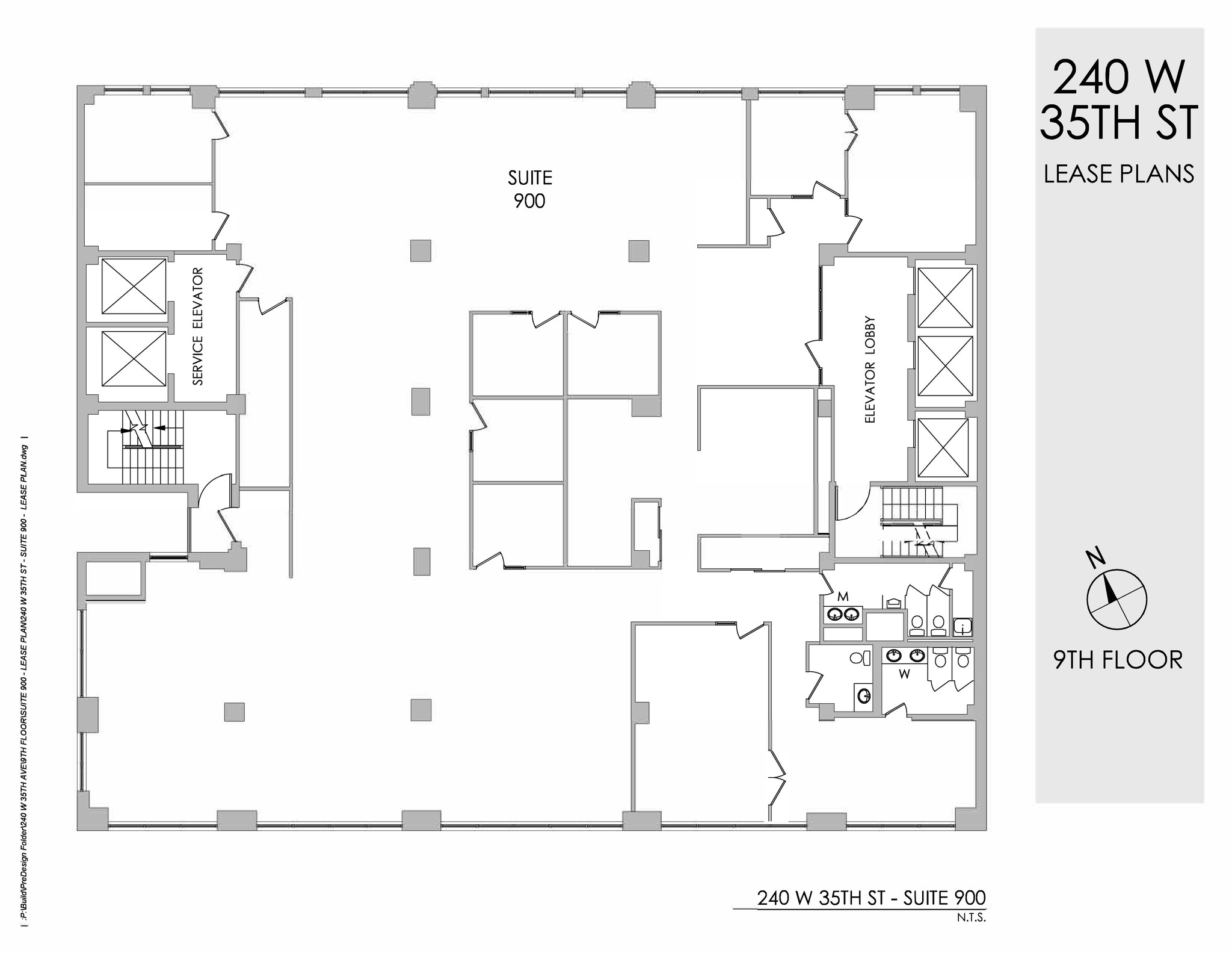 240 W 35th St, New York, NY à louer Plan d  tage- Image 1 de 1