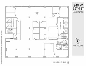 240 W 35th St, New York, NY à louer Plan d  tage- Image 1 de 1