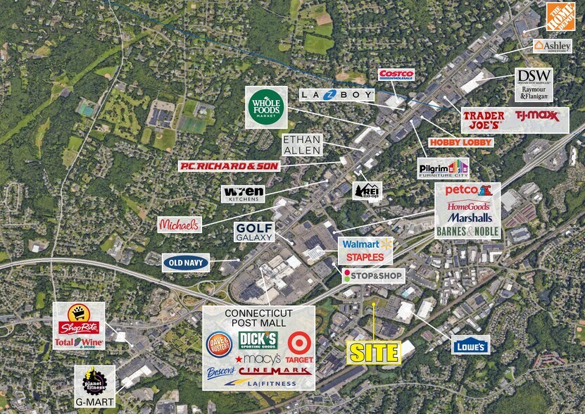 2 Old Gate Ln, Milford, CT for lease - Aerial - Image 2 of 2