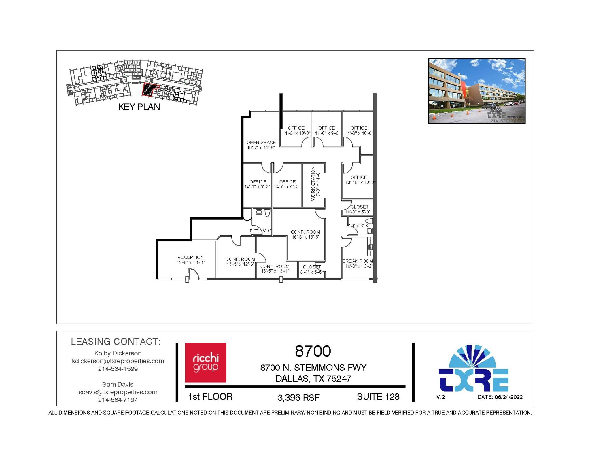 8700 N Stemmons Fwy, Dallas, TX for lease Floor Plan- Image 1 of 1