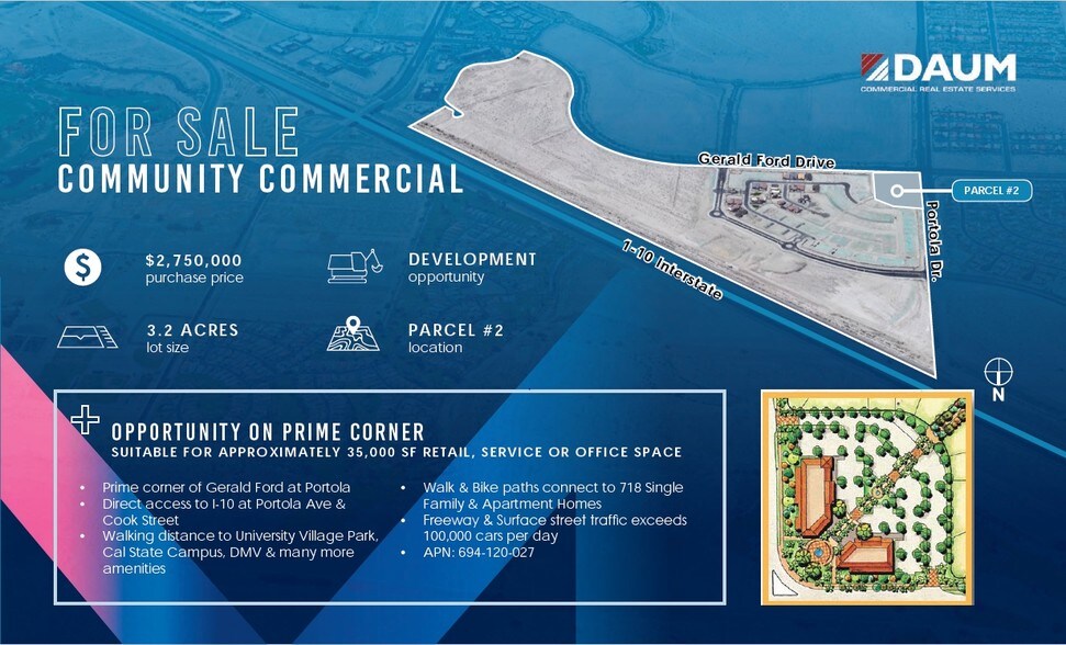 Portola Rd & Gerald Ford Dr, Palm Desert, CA à vendre - Photo du bâtiment - Image 3 de 8