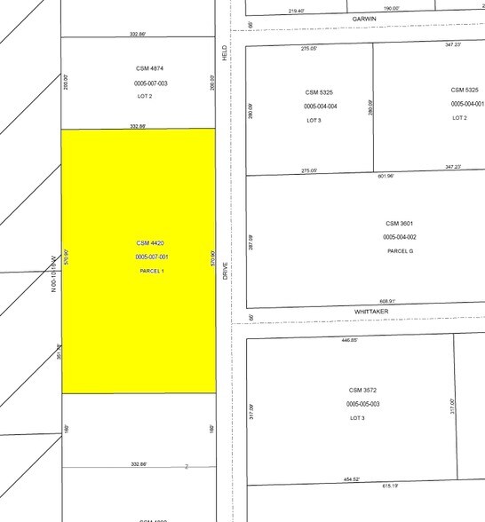 W147N9415 Held Dr, Menomonee Falls, WI à louer - Plan cadastral - Image 2 de 4