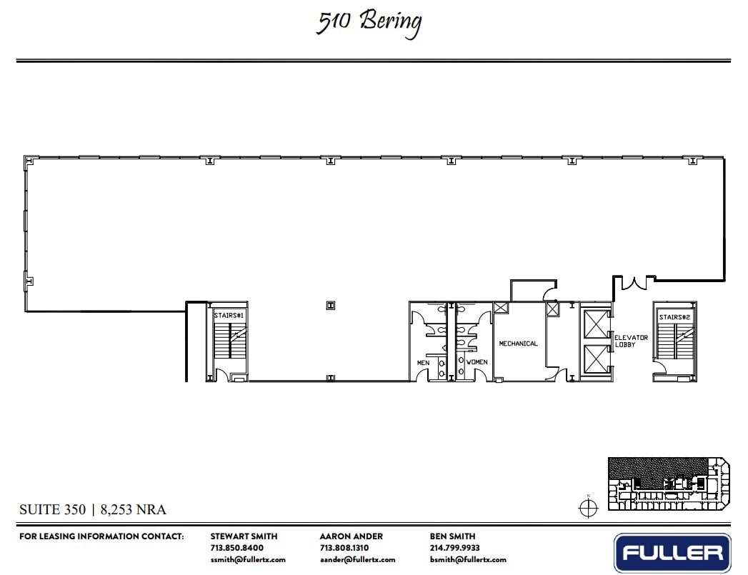 510 Bering Dr, Houston, TX à louer Plan d’étage- Image 1 de 1