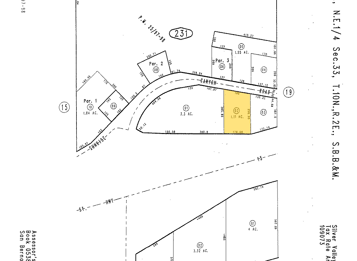 40865 Sunrise Canyon Rd, Yermo, CA for sale Plat Map- Image 1 of 1