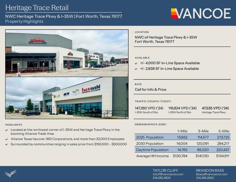 NWC Heritage Trace Pkwy & I-35W, Fort Worth, TX for lease - Building Photo - Image 2 of 13