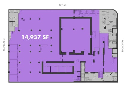 1212 Broadway, Oakland, CA à louer Plan d’étage- Image 1 de 1