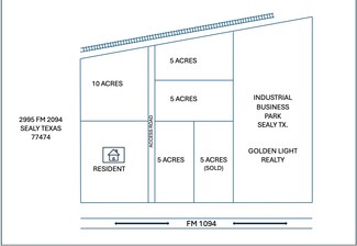 Plus de détails pour 2995 FM 1094, Sealy, TX - Terrain à vendre