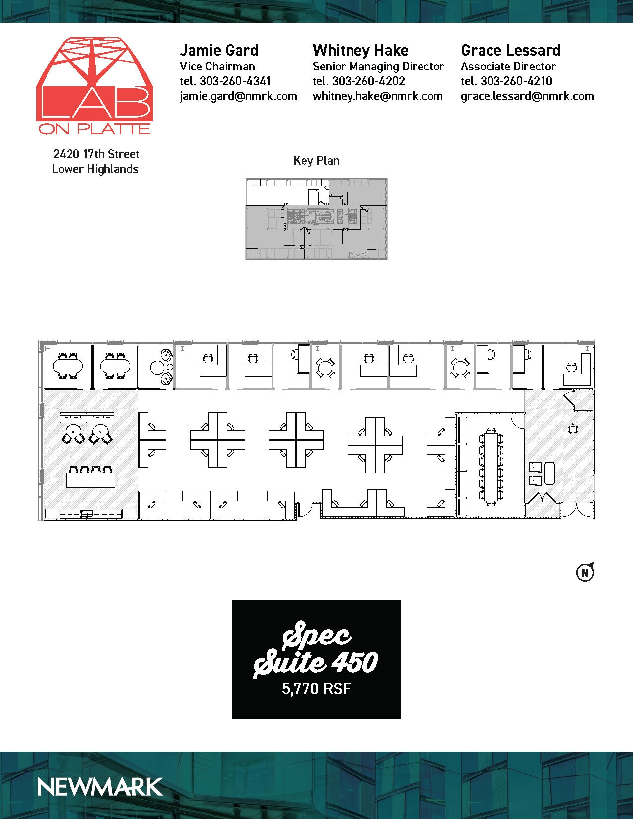 2420 17th St, Denver, CO à louer Plan d’étage- Image 1 de 2