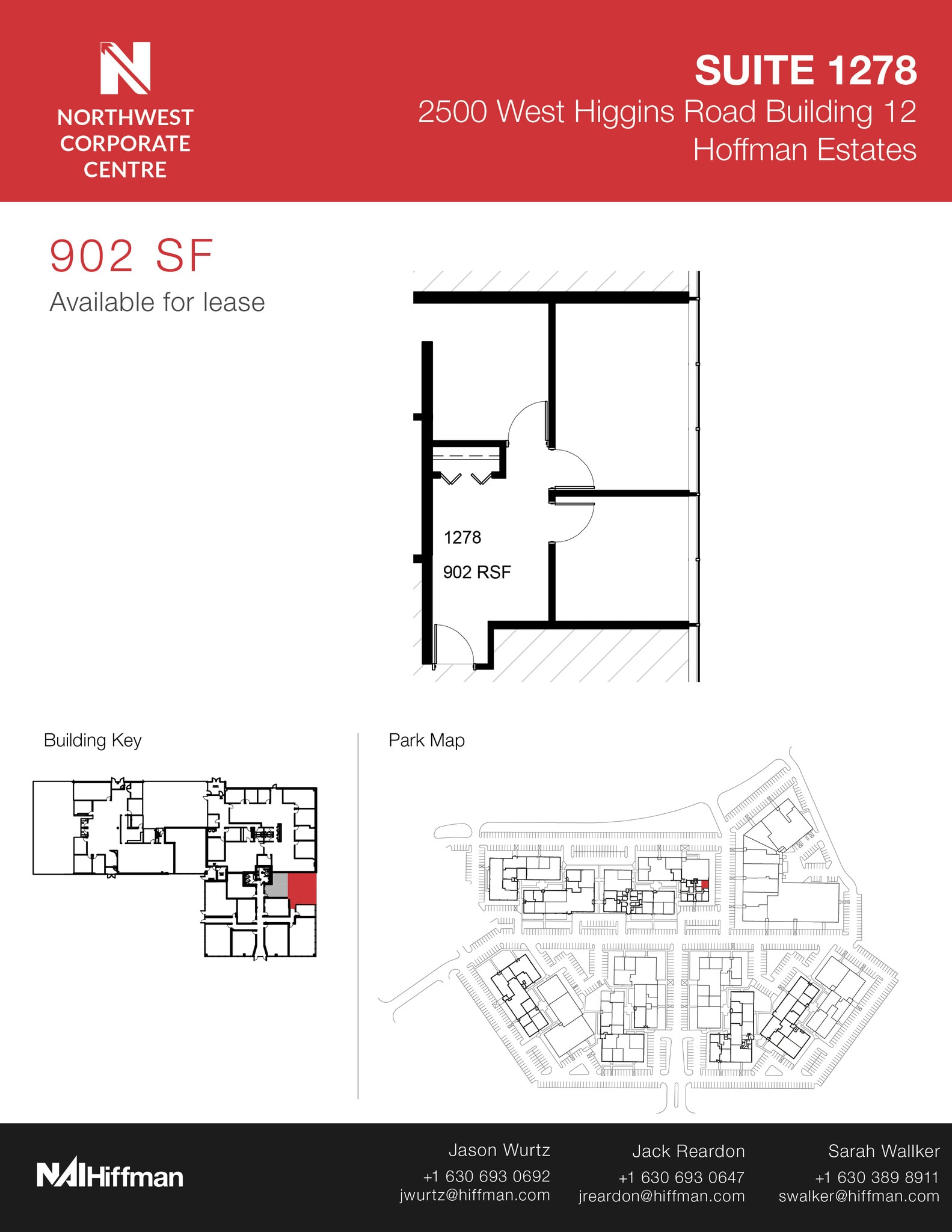 2500 W Higgins Rd, Hoffman Estates, IL à louer Plan d’étage- Image 1 de 1