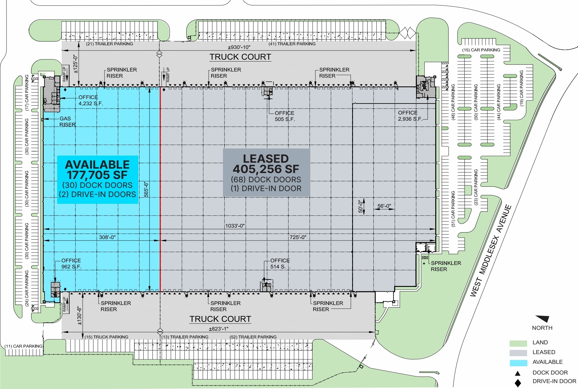 1119 W Middlesex Ave, Port Reading, NJ for lease Floor Plan- Image 1 of 1