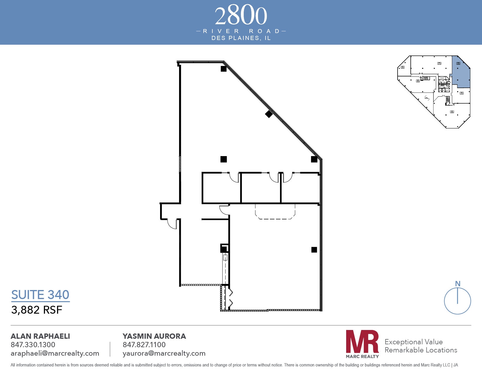 2800 S River Rd, Des Plaines, IL à louer Plan d’étage- Image 1 de 5