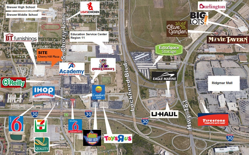 1598-1636 S Cherry Ln, White Settlement, TX for lease - Building Photo - Image 3 of 3