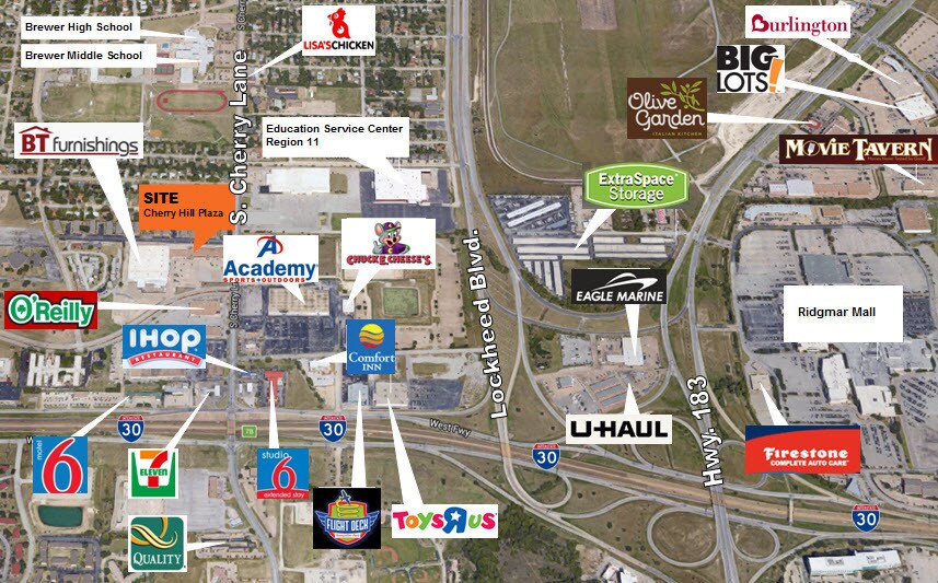 1598-1636 S Cherry Ln, White Settlement, TX à louer - Photo du bâtiment - Image 3 de 3