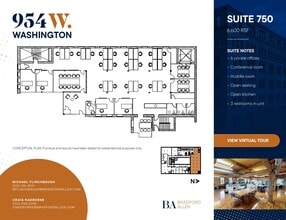 954 W Washington Blvd, Chicago, IL à louer Plan d’étage- Image 1 de 12