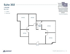 110 29th Ave N, Nashville, TN à louer Plan d’étage- Image 1 de 1