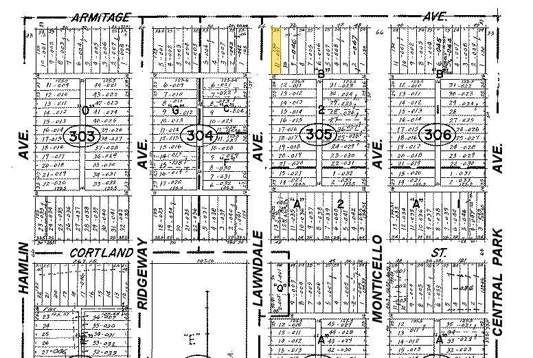 3659 W Armitage Ave, Chicago, IL for sale - Plat Map - Image 2 of 2