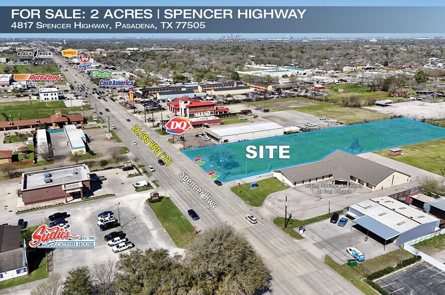 4817 Spencer Hwy, Pasadena, TX à vendre - Photo du bâtiment - Image 1 de 3