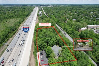 6350 N Shadeland Ave, Indianapolis, IN - Aerial  map view