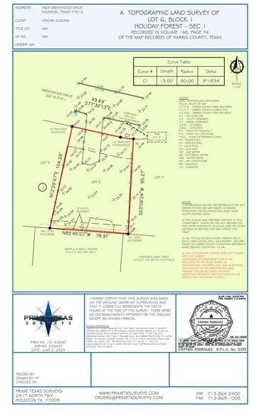 959 Greatwood Dr, Houston, TX à vendre - Plan de site - Image 2 de 2
