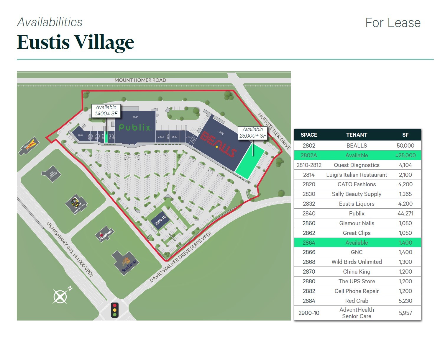 2840-2880 David Walker Dr, Eustis, FL for lease Site Plan- Image 1 of 1