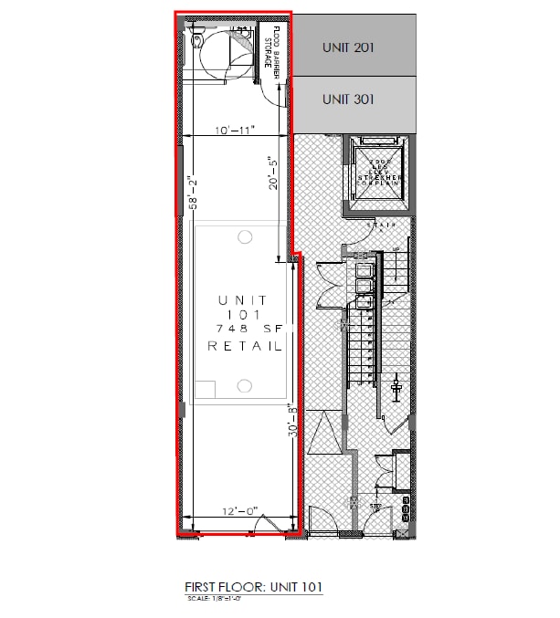 87 Jefferson St, Hoboken, NJ 07030 - Unit 101 -  - Floor Plan - Image 1 of 1