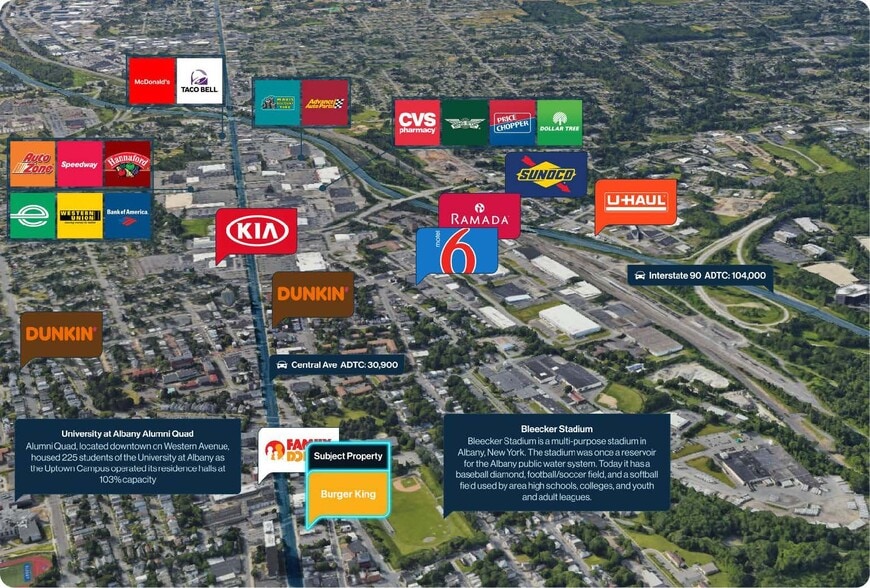 439 Central Ave, Albany, NY for sale - Aerial - Image 2 of 2