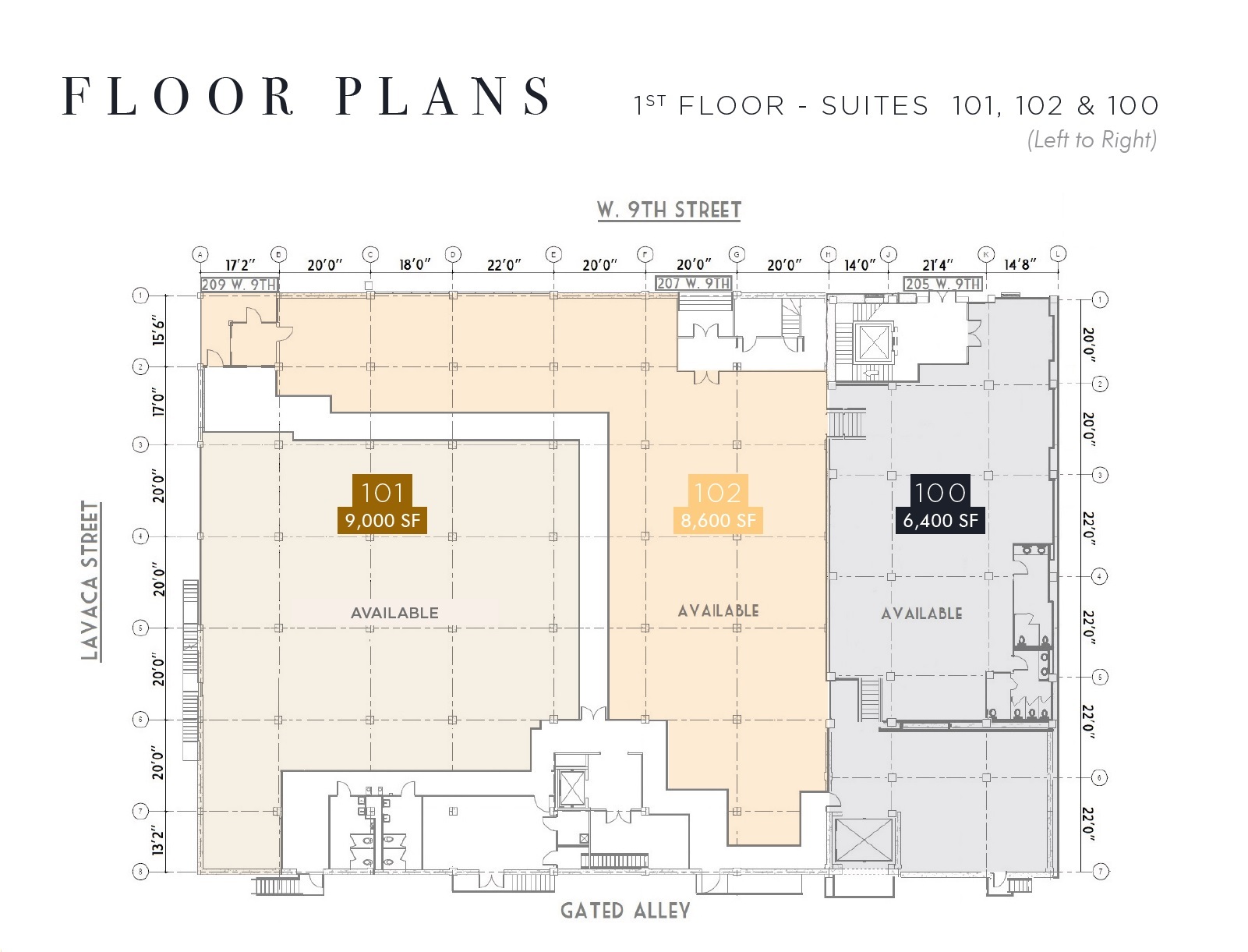 209 W 9th St, Austin, TX à louer Plan d  tage- Image 1 de 1