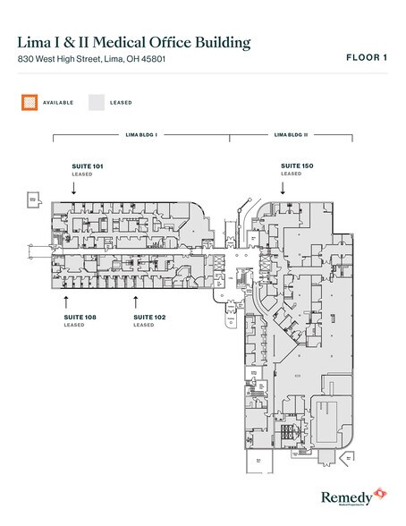 830 W High St, Lima, OH à louer - Plan d’étage - Image 2 de 4