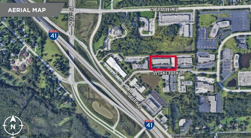 11900 W Lake Park Dr, Milwaukee, WI for lease - Aerial - Image 2 of 6