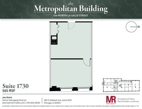 134 N LaSalle St, Chicago, IL à louer Plan d’étage- Image 1 de 4