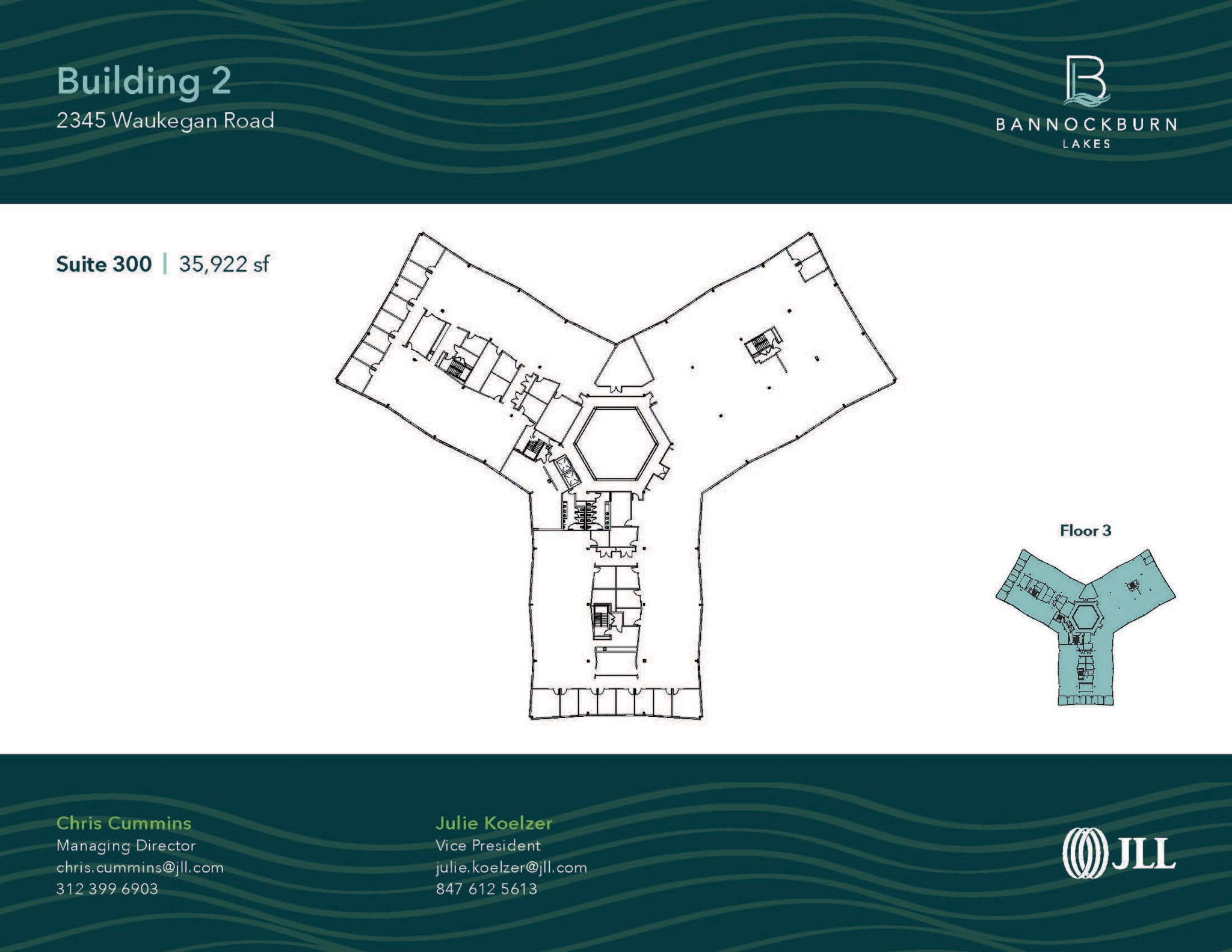 2333 Waukegan Rd, Bannockburn, IL for lease Floor Plan- Image 1 of 9