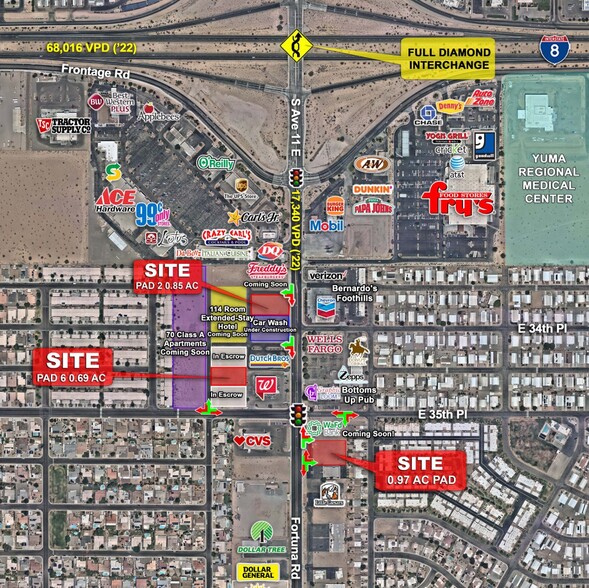 NWC Fortuna Rd & 35th, Yuma, AZ à louer - Plan de site - Image 2 de 5