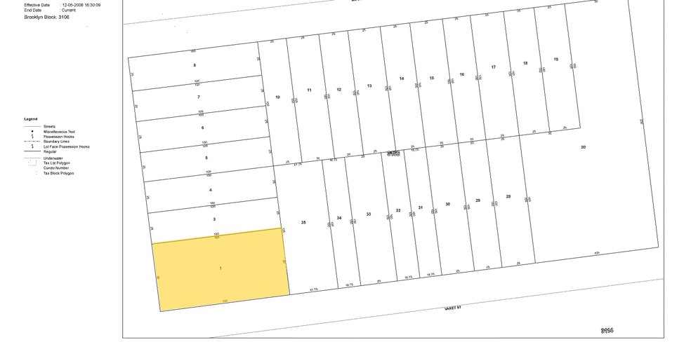 66 Graham Ave, Brooklyn, NY à louer - Plan cadastral - Image 2 de 4