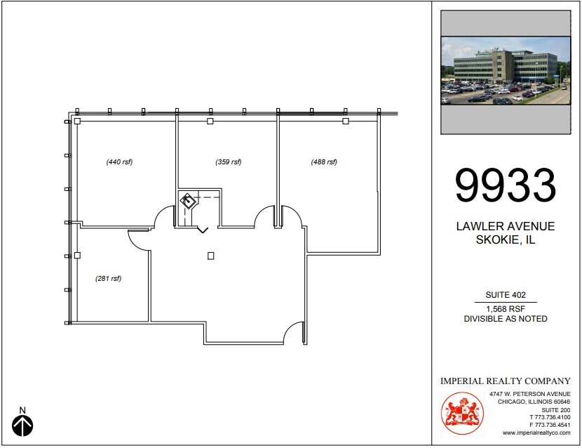 9933 Lawler Ave, Skokie, IL à louer Plan d  tage- Image 1 de 5