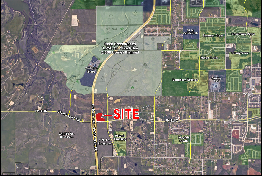 4133 Crowley Plover Road, Fort Worth, TX for sale Aerial- Image 1 of 2