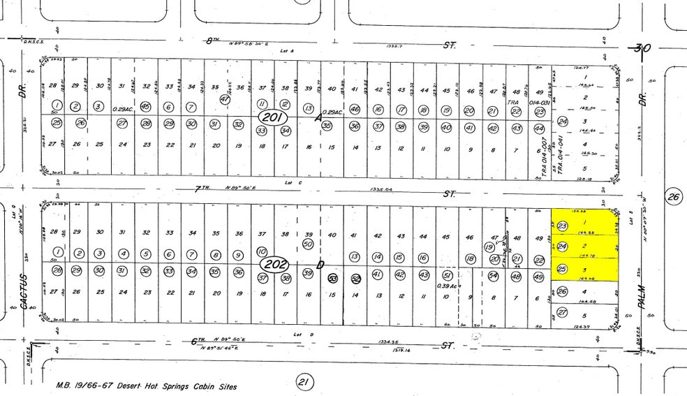 11001 Palm Dr, Desert Hot Springs, CA à vendre - Plan cadastral - Image 2 de 2