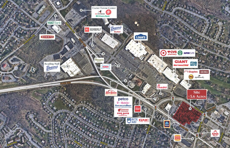 4851 Perkiomen Ave, Reading, PA à louer - Aérien - Image 2 de 3