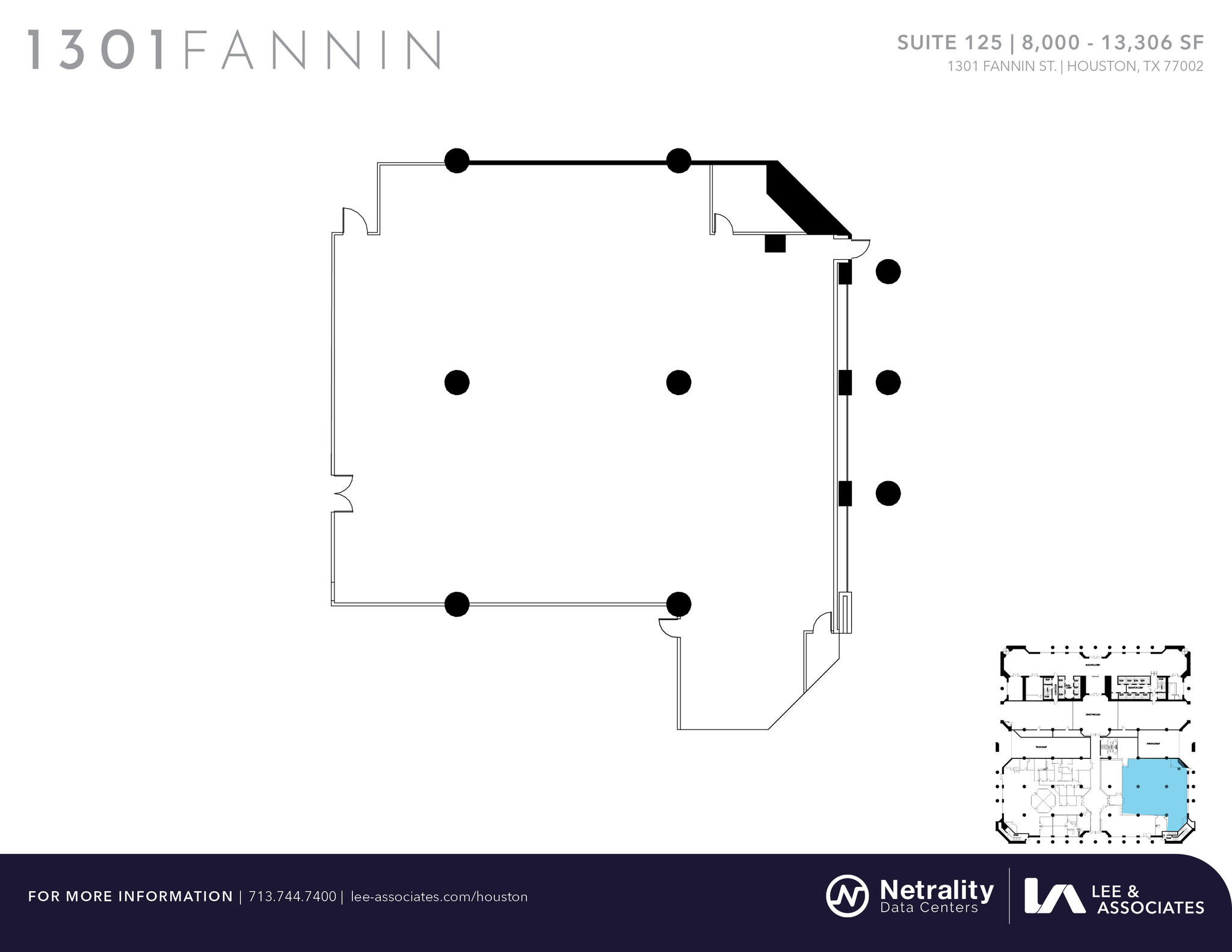 1301 Fannin St, Houston, TX à louer Plan d  tage- Image 1 de 1