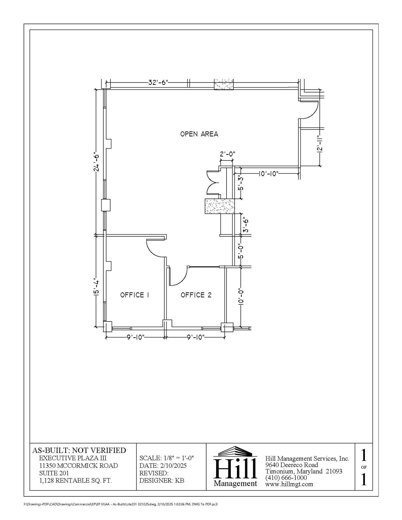 11350 McCormick Rd, Hunt Valley, MD à louer Plan d’étage- Image 1 de 1