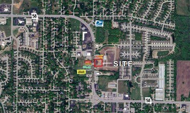 225 N Madison St, Raymore, MO - Aérien Vue de la carte