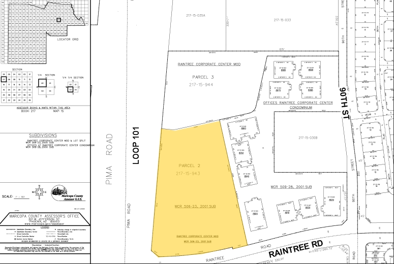 8800 E Raintree Dr, Scottsdale, AZ à vendre - Plan cadastral - Image 1 de 1