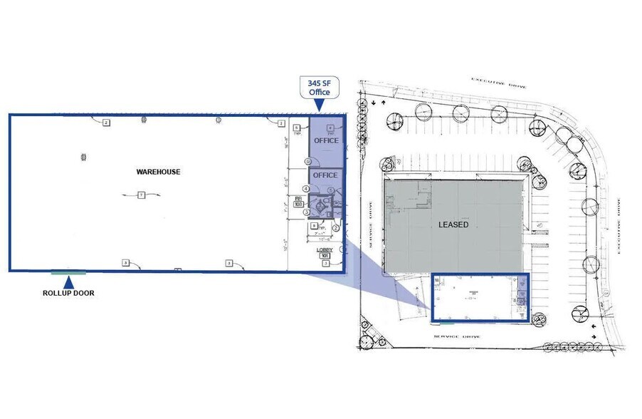 11915 W Executive Dr, Boise, ID for lease - Floor Plan - Image 2 of 4